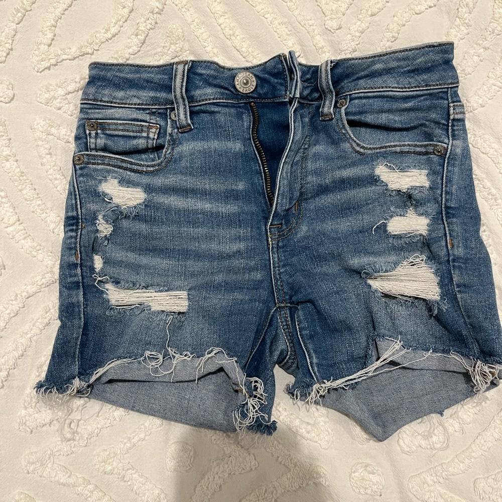 American Eagle high rise shorts.
